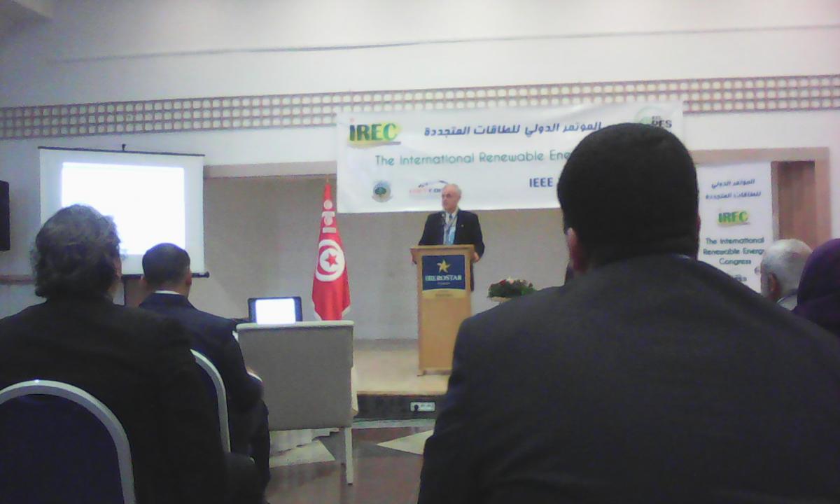 a PhD student from the center of energy(ACE-ESD) participate the 9th IREC conference to present his paper